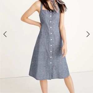 Madewell chambray button front dress